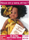 LUCY COLIBRI DOLLS MADRAS ET COIFFE CREOLE