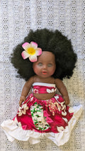 LUCY COLIBRI DOLLS (Poupée noire cheveux curly) COIFFE CREOLE